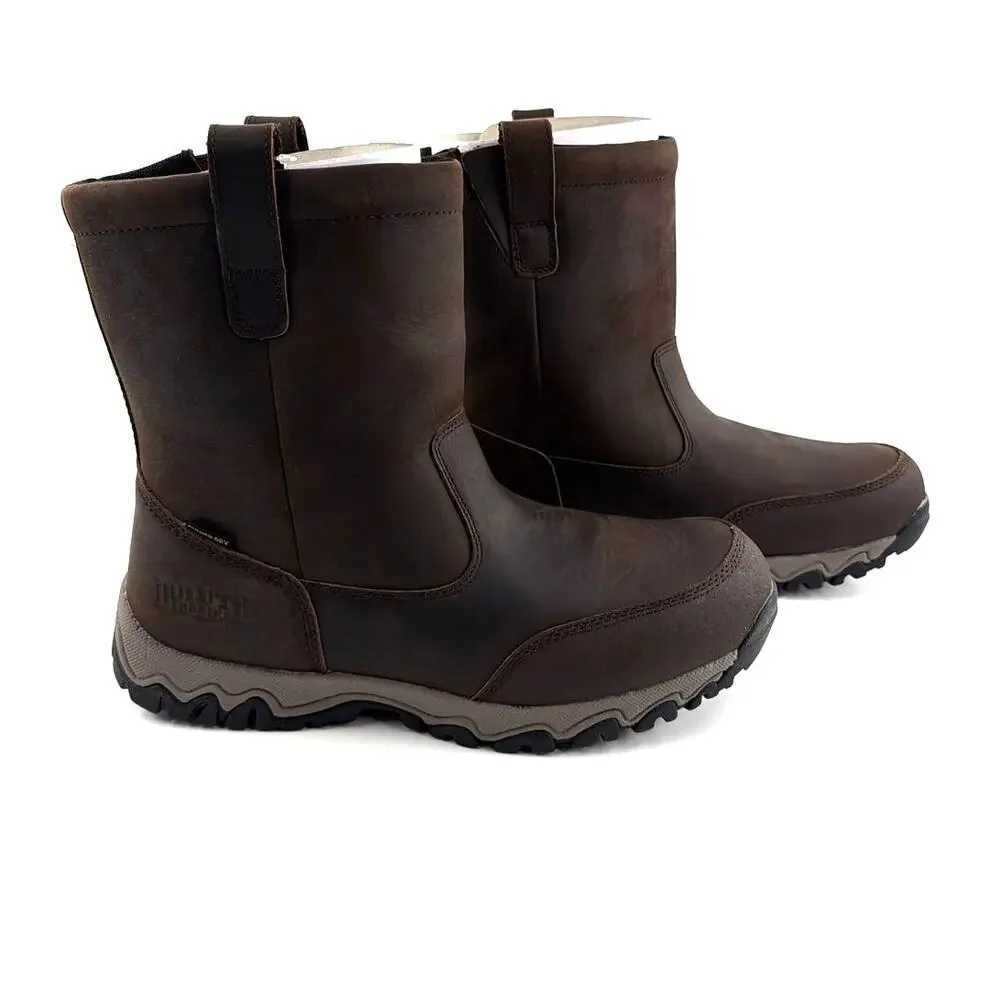 Duluth Men's Dark Brown Wild Boar Insulated Pull On Boots Size 12W